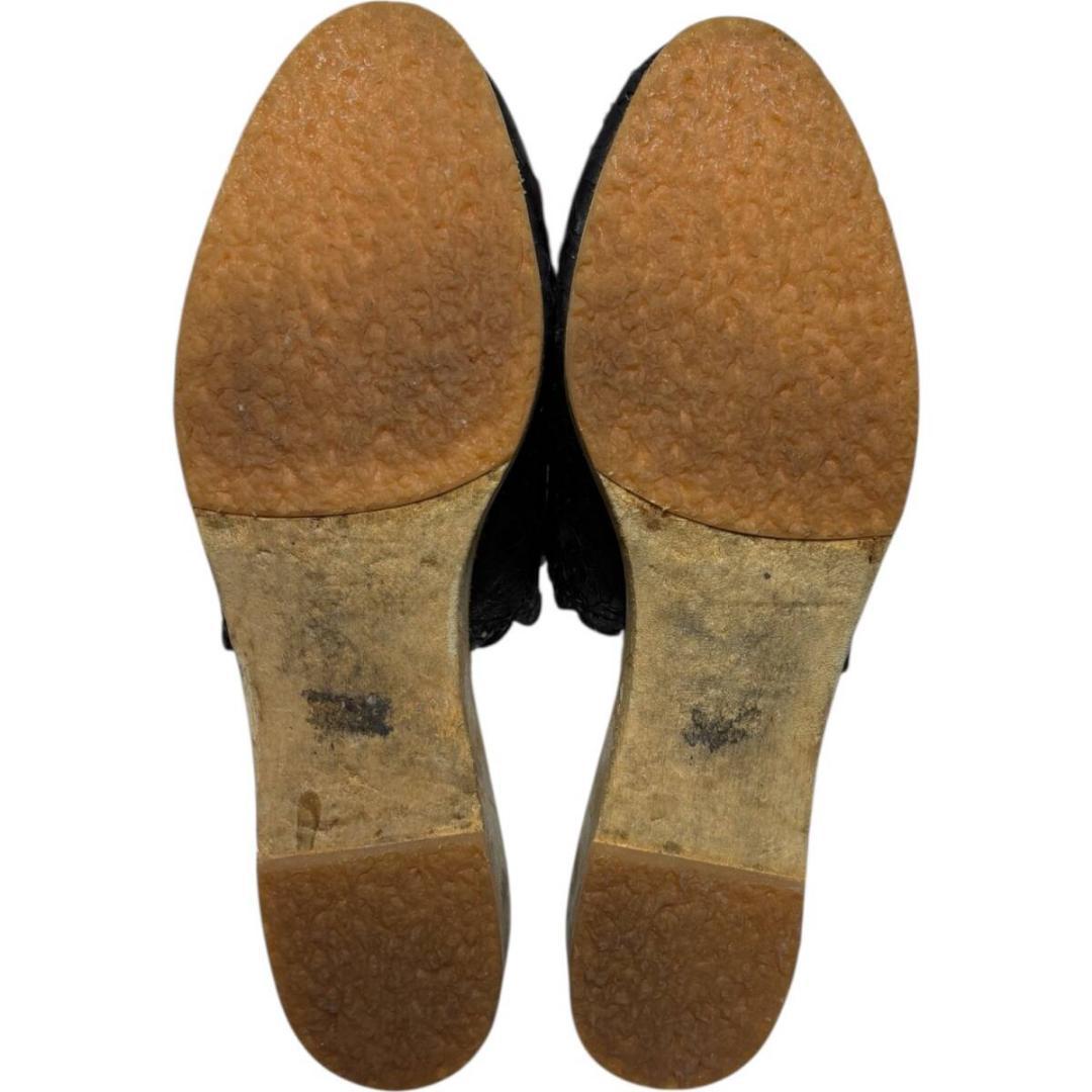 05ss but2期 アンダーカバー クラック加工 レザー シューズ xs