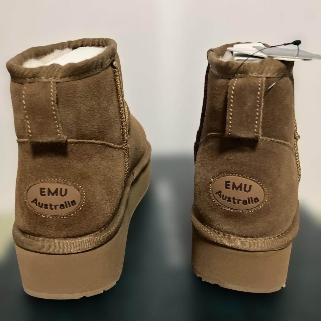 yuayuna.love.313 emu プラットフォームムートンブーツ