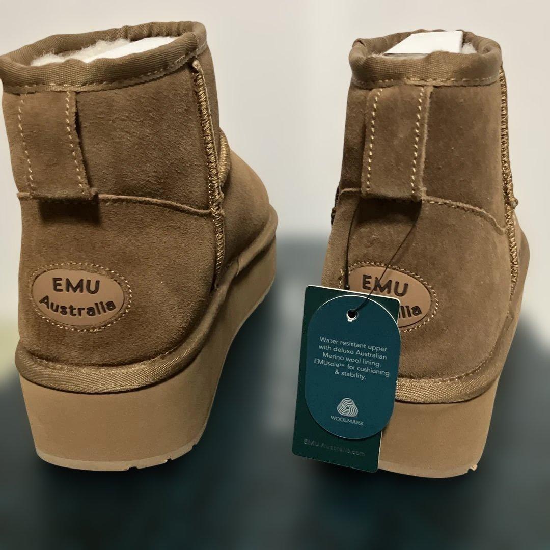 yuayuna.love.313 emu プラットフォームムートンブーツ