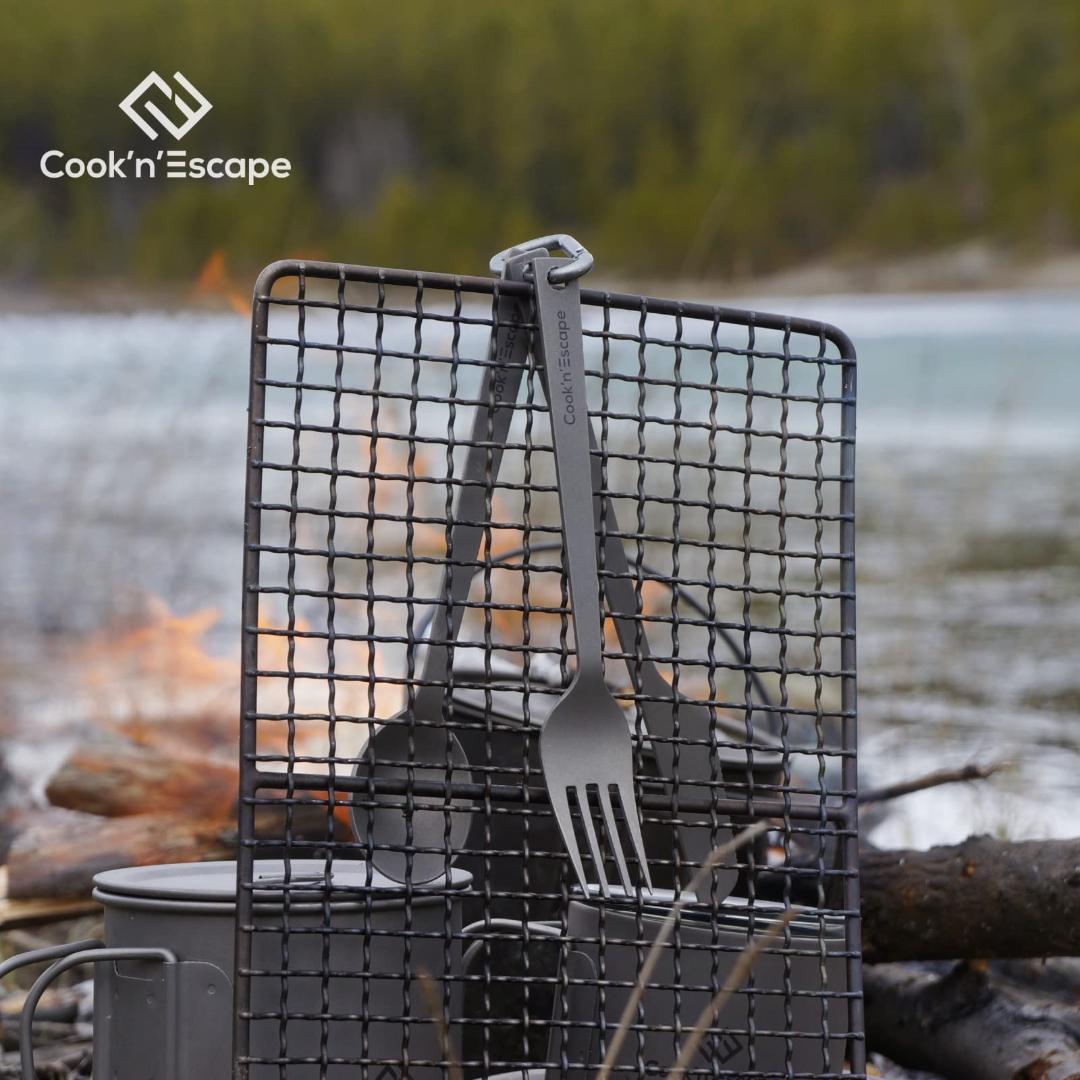 チタンカトラリーセット 超軽量 専用収納袋付