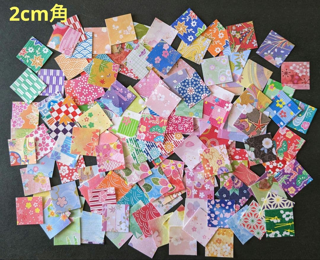 【ryo様確認用】No.4 和柄フレークシール 2cm角(小) 140枚