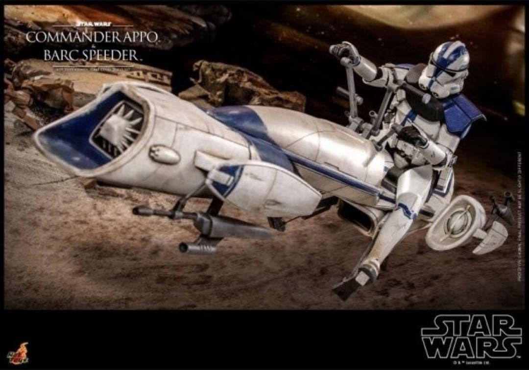 ホットトイズ TMS076ズ コマンダー・アポー＆BARCスピーダー 1/6