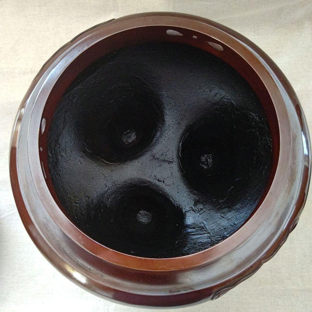 唐銅(唐金) 風炉セット 電熱器付 兼春 作 茶道具