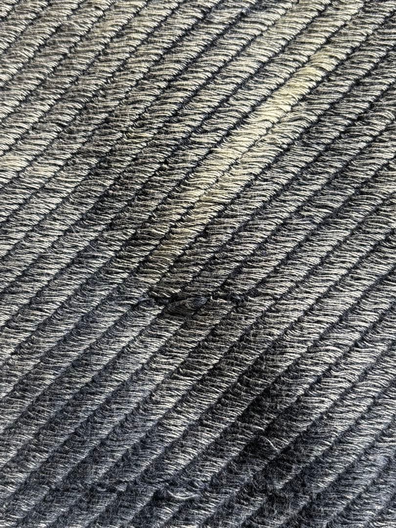 DIESEL ブラックニットセーター フリンジ付き