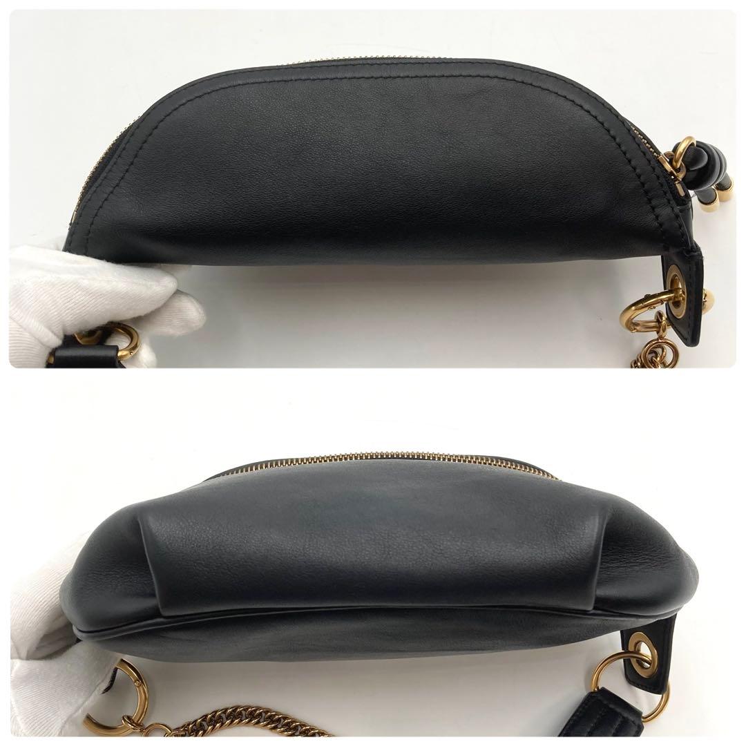 mai！超美品✨ GIVENCHY ウィップ ベルトバッグ 黒 チェーン