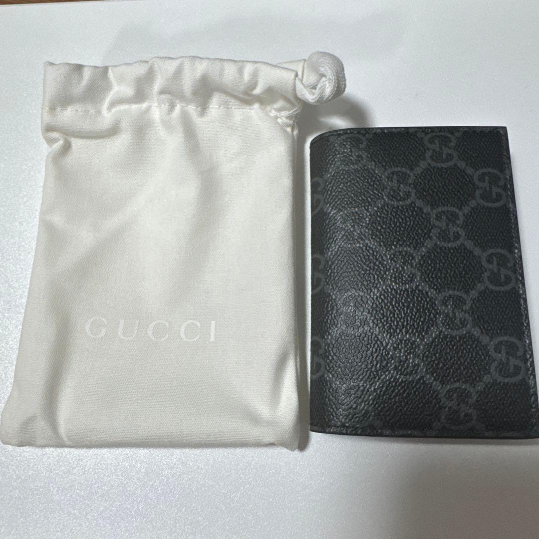 GUCCI ブラック カード、お札、名刺入れGGパターン