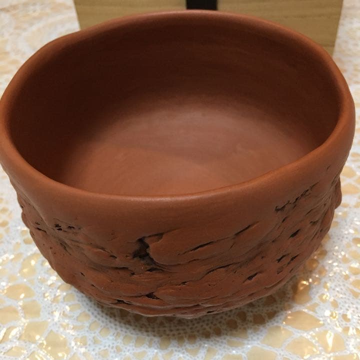 茶道具 茶碗 常滑焼 朱泥 尾州常滑市 頼鳳堂 Nｏ.221