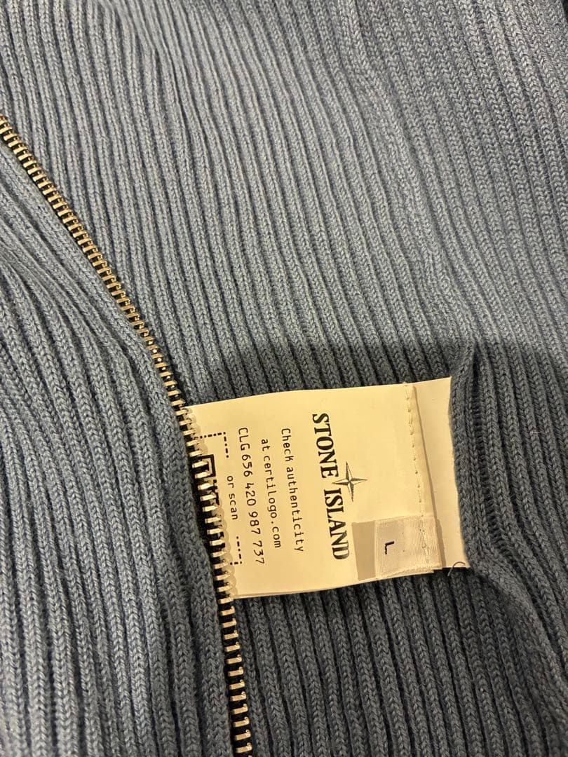 STONE  ドライバーズニット　Lサイズ　ブルー