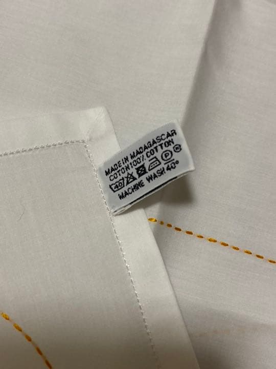 【新品未使用】HERMES ハンカチ コットン（星イエロー）