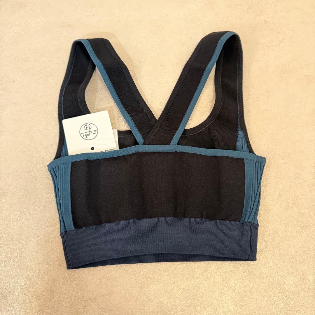 新品エルメス　ヨガウェアセット　ブラック&ネイビー