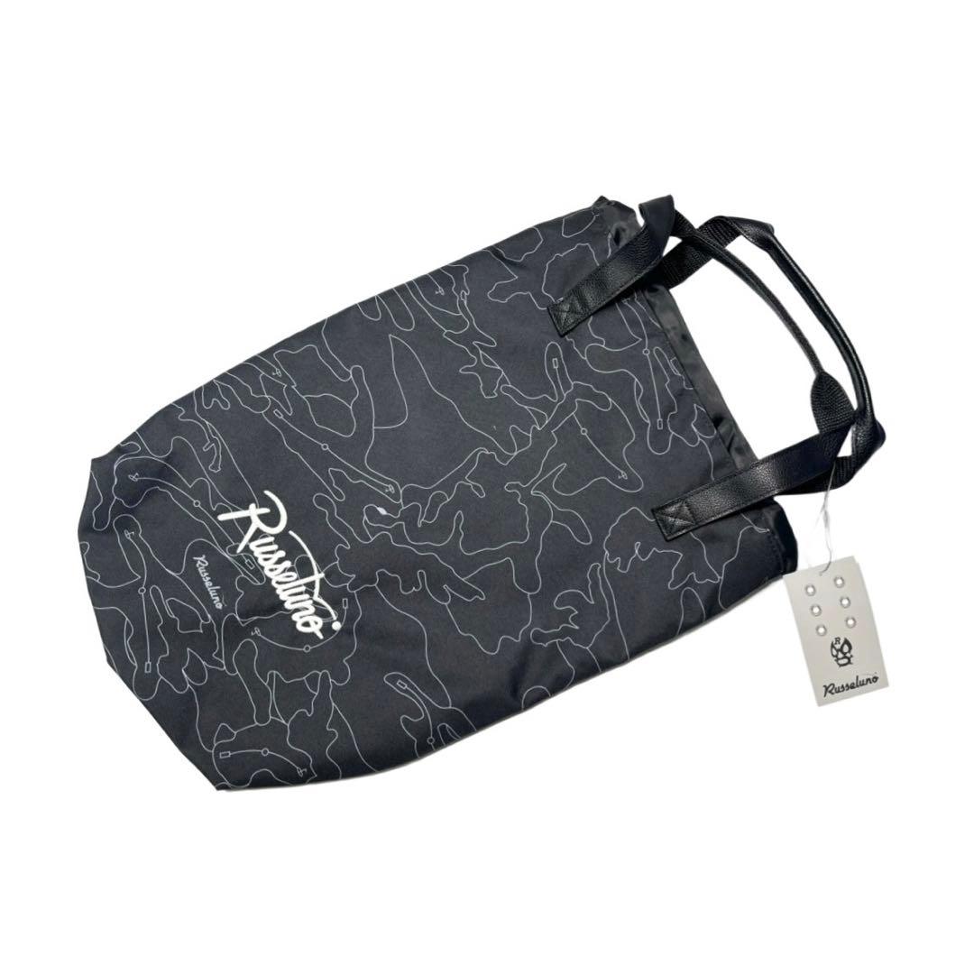 新品 ラッセルノ ゴルフ グラフィック シューズケース ブラック フリーサイズ