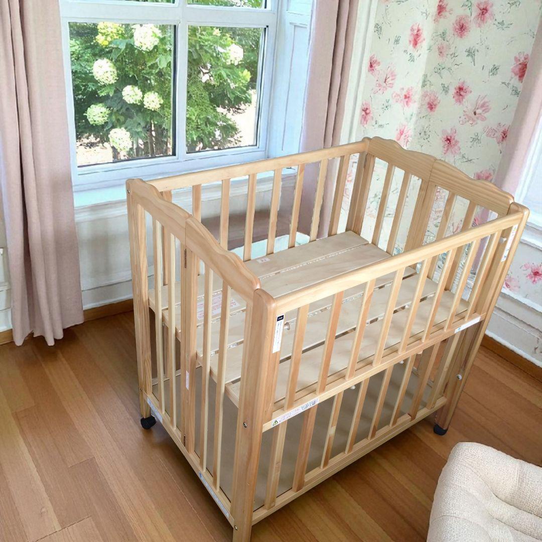 大和屋 折りたたみミニベビーベット パタン PATTAN【美品】 送料無料