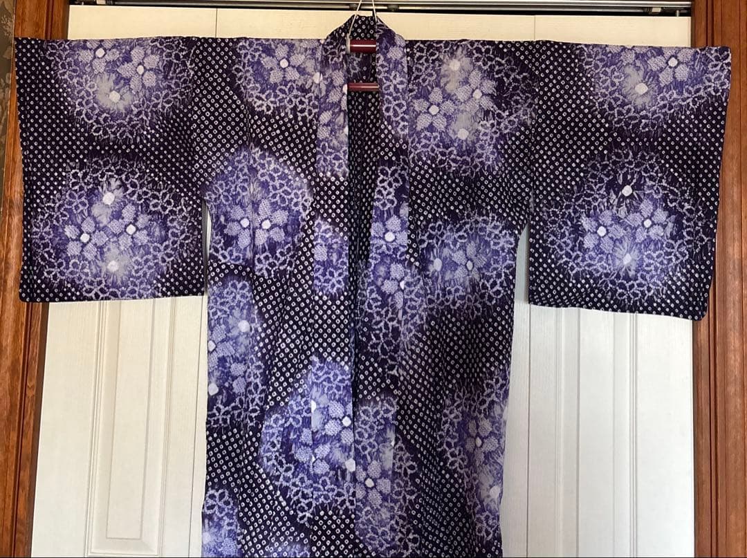 有松鳴海絞りの浴衣