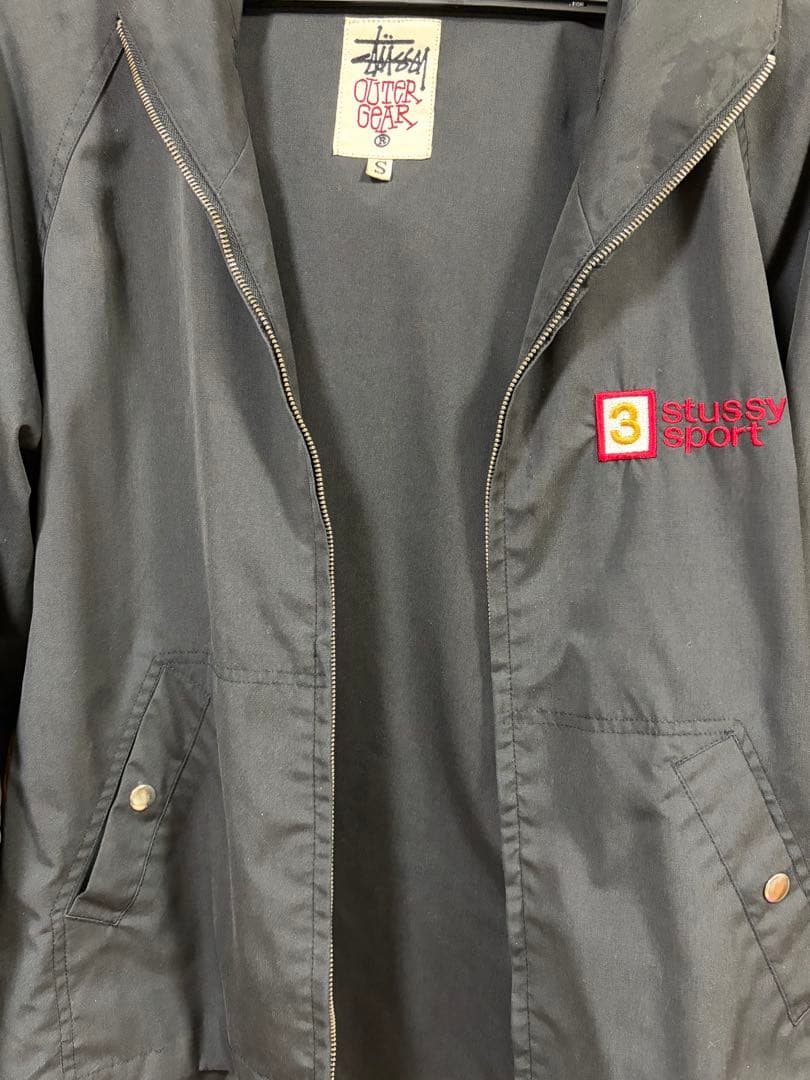 【激レア】STUSSY SPORT マウンテンパーカー90'S BLACK 黒