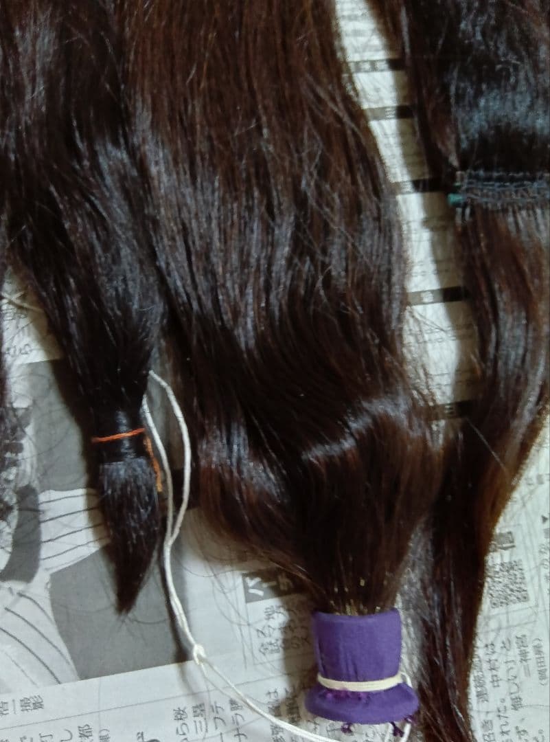 日本髪　地毛結　かもじ　人毛　5種類　花嫁　成人式