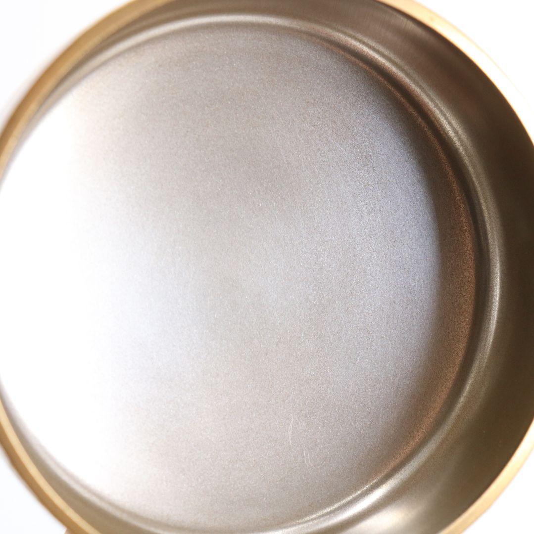 呉藤童甫作 菊蒔絵溜大棗 内銀溜塗 金蒔絵 茶道具 共箱　M335　NT1