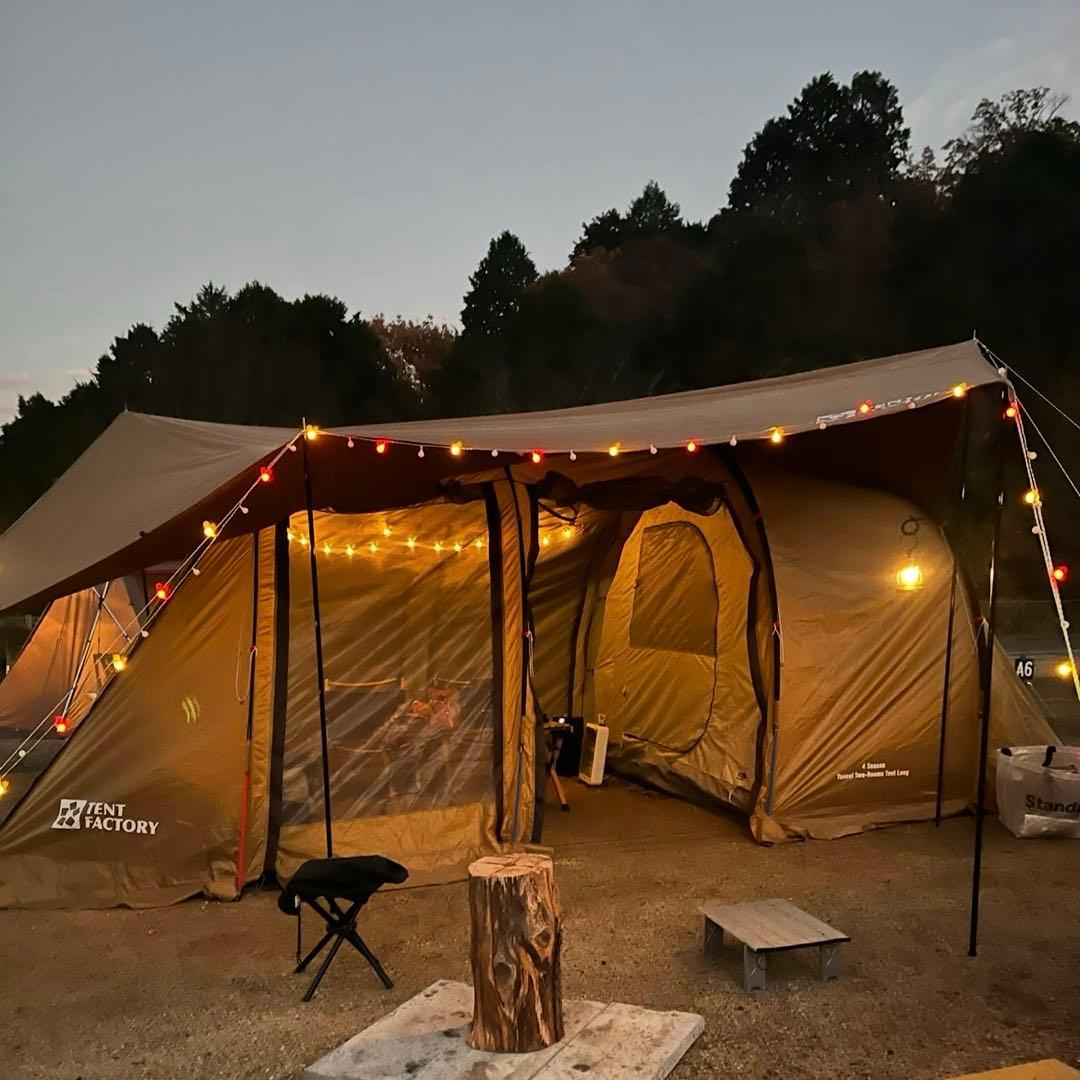 テント ファクトリーフォーシーズン2ルームテント＋専用トップルーフ