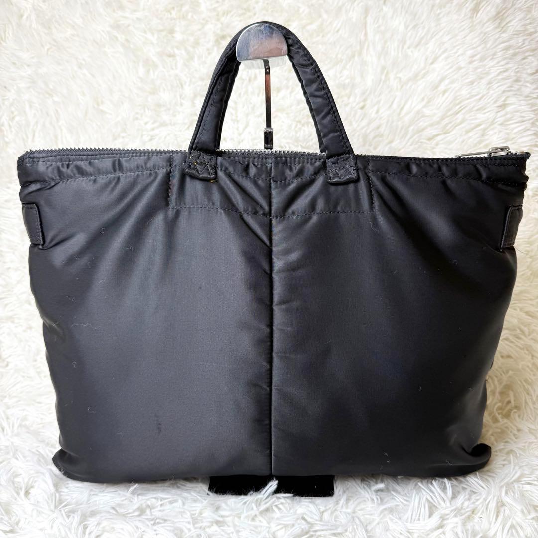 【美品】PORTERタンカー ショートヘルメットバッグ ブリーフケース A4 黒