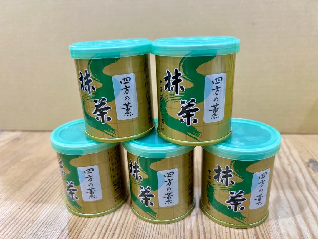 京都宇治抹茶　山政小山園　四方の薫30g ×5缶 MATCHA POWDERED