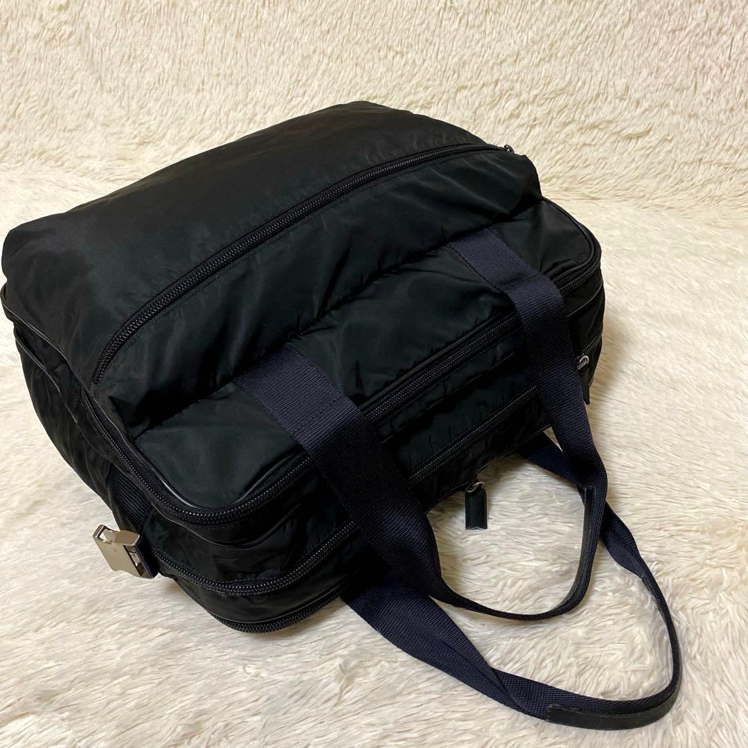 PRADA エクスパンダブル ナイロン ブリーフケース ビジネス バッグ 黒