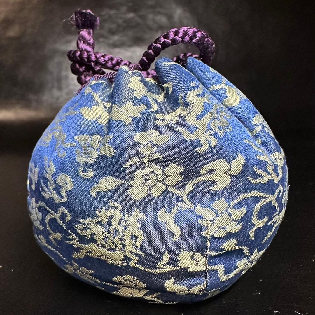 ★茶道具！高麗青磁 茶入(替蓋付)！韓国人間国宝『申 相浩』造！共箱/仕覆付！★