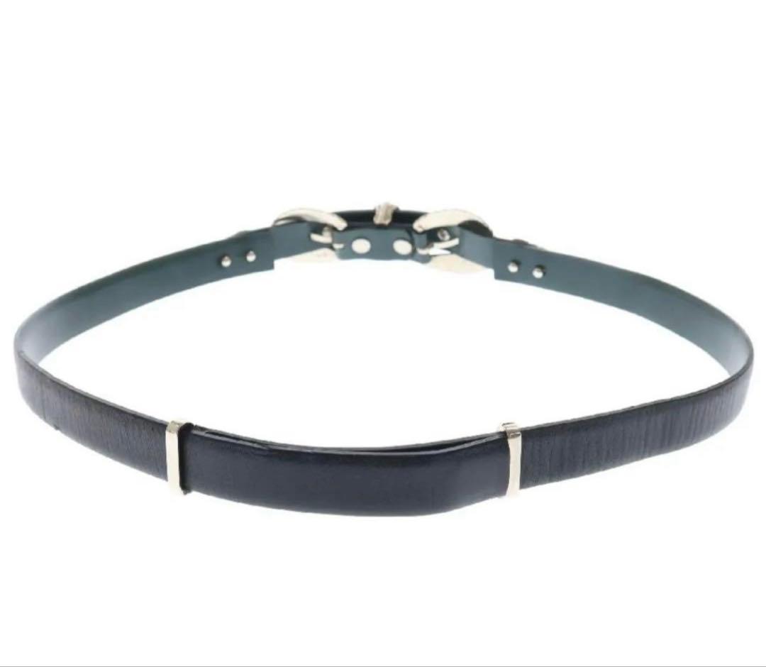 まめちゃんさま専用　TOGA PULLA バックルベルト ブラック×グリーン