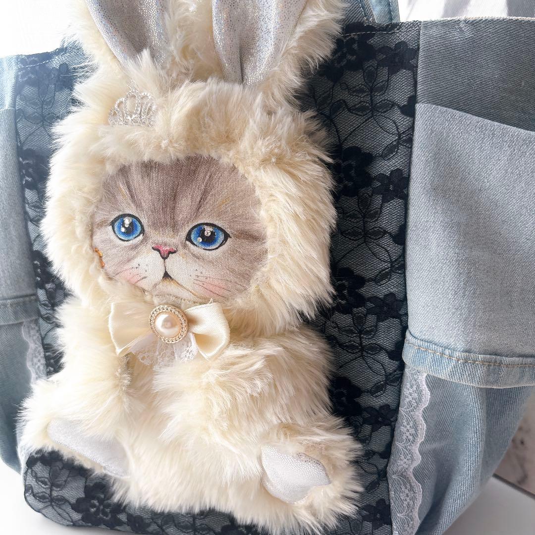 牡*❁様 コヤンイサムチョン　トートバッグ　ルミちゃん　ハンドメイド　デニム