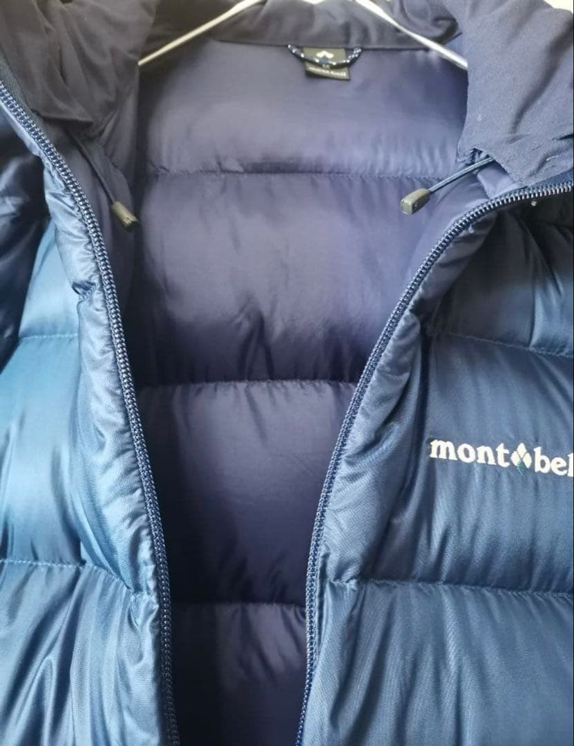 【未使用美品❗️】montbell ライトアルパインパーカ インディゴカラー収納袋