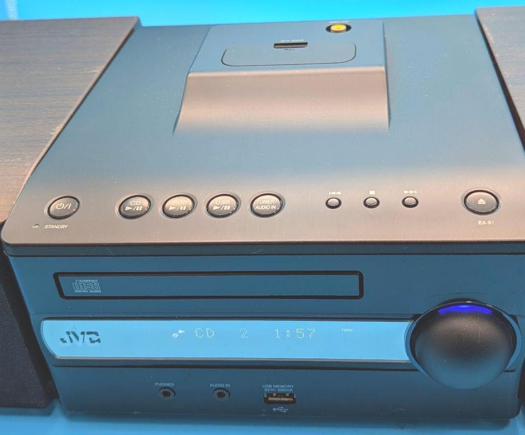 JVC　ビクター　コンポ　ミニコンポ　CD iPod CA- EXS1-B