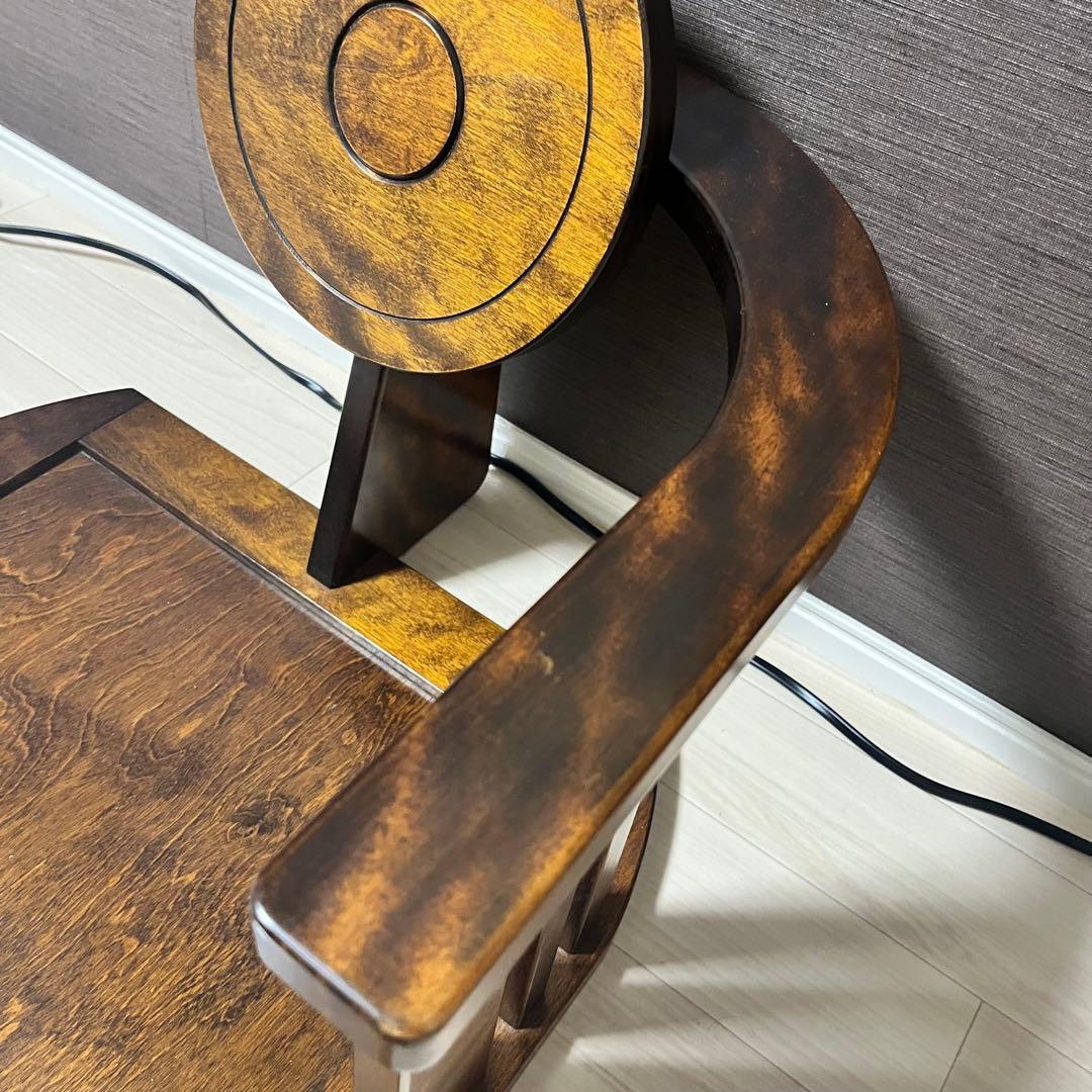 希少　星野民藝 座椅子 二脚セット 民芸家具 無垢材 和家具　星野民芸