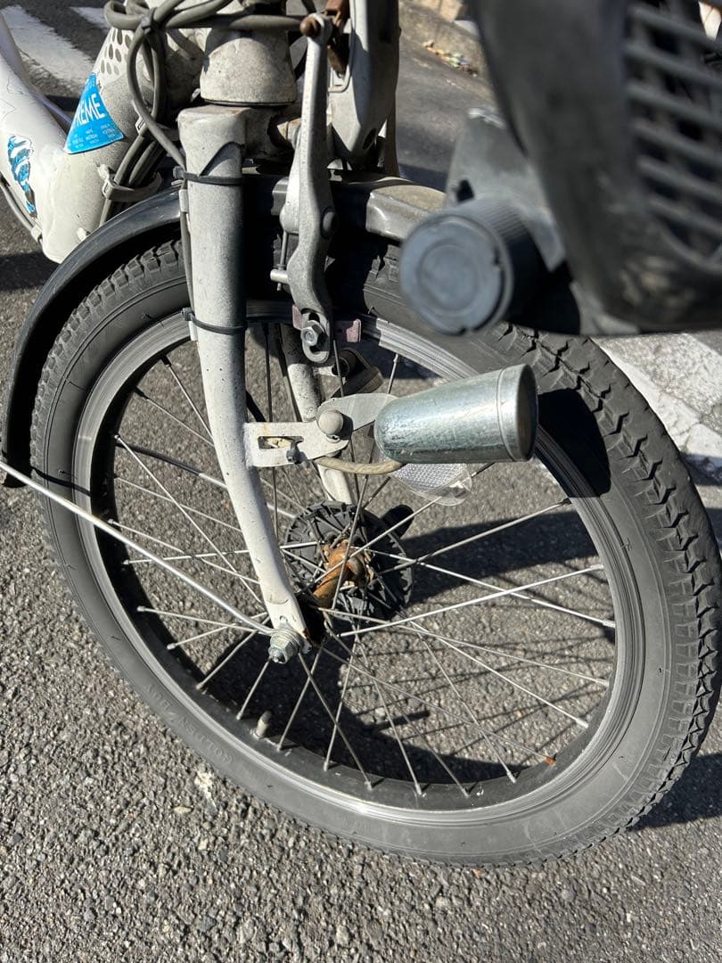 子供乗せ自転車ブリヂストン2人乗り20インチ 白　内装3段変速