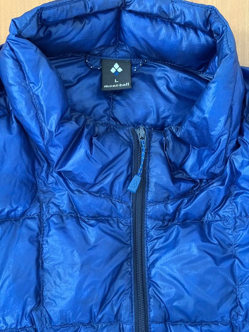 mont-bell EXライトダウンジャケット L ブルー　900フィルパワー