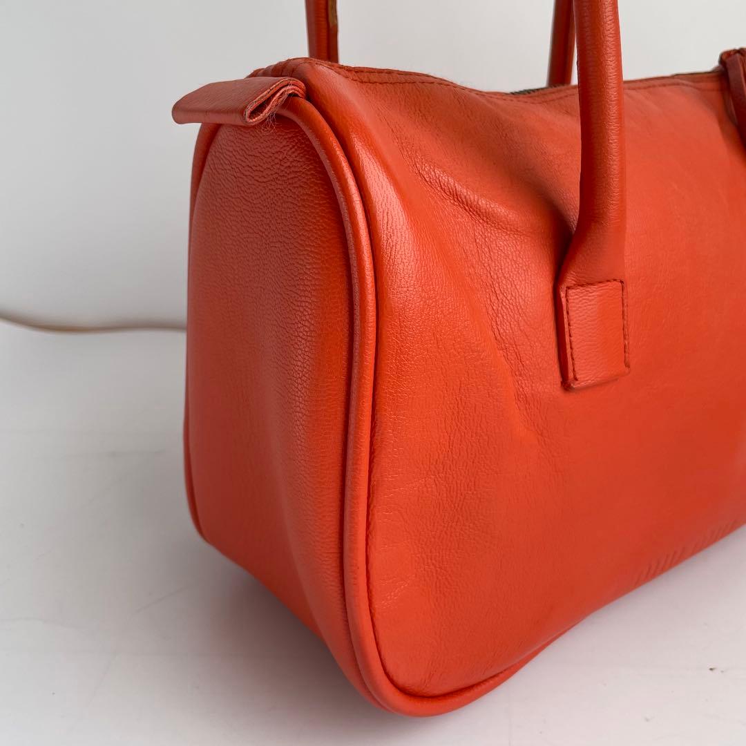 ✨極美品✨　MIUMIU ハンドバッグ　レザー　アーカイブ　オレンジ　y2k