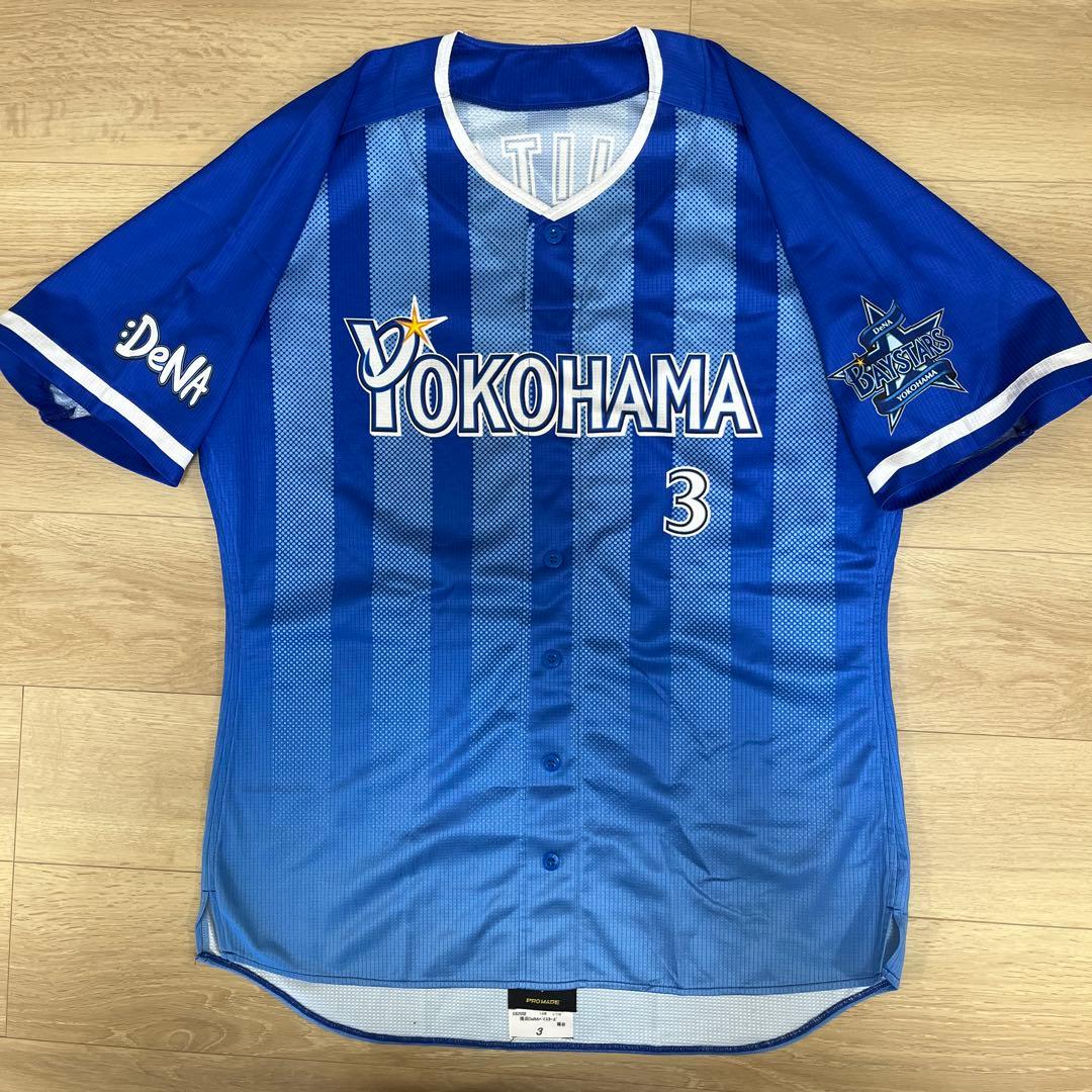 横浜DeNAベイスターズ　梶谷　実使用　ビジターユニフォーム　2018