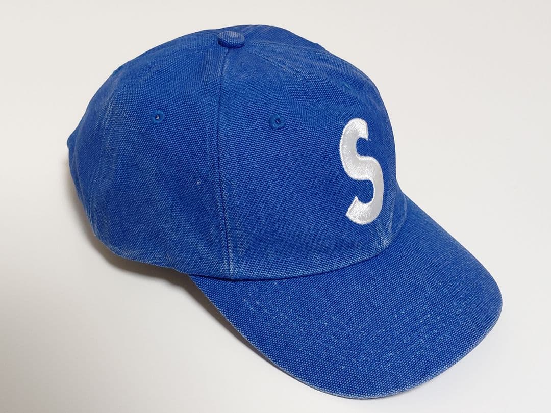 美品　Supreme　Pigment　Canvas　S Logo　6-Panel