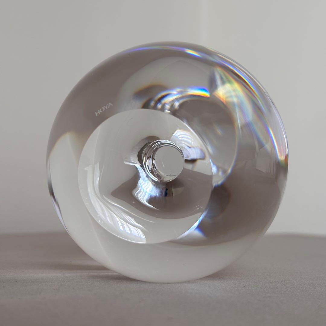 HOYA MUSEUM CRYSTAL りんご クリスタルガラス オブジェ
