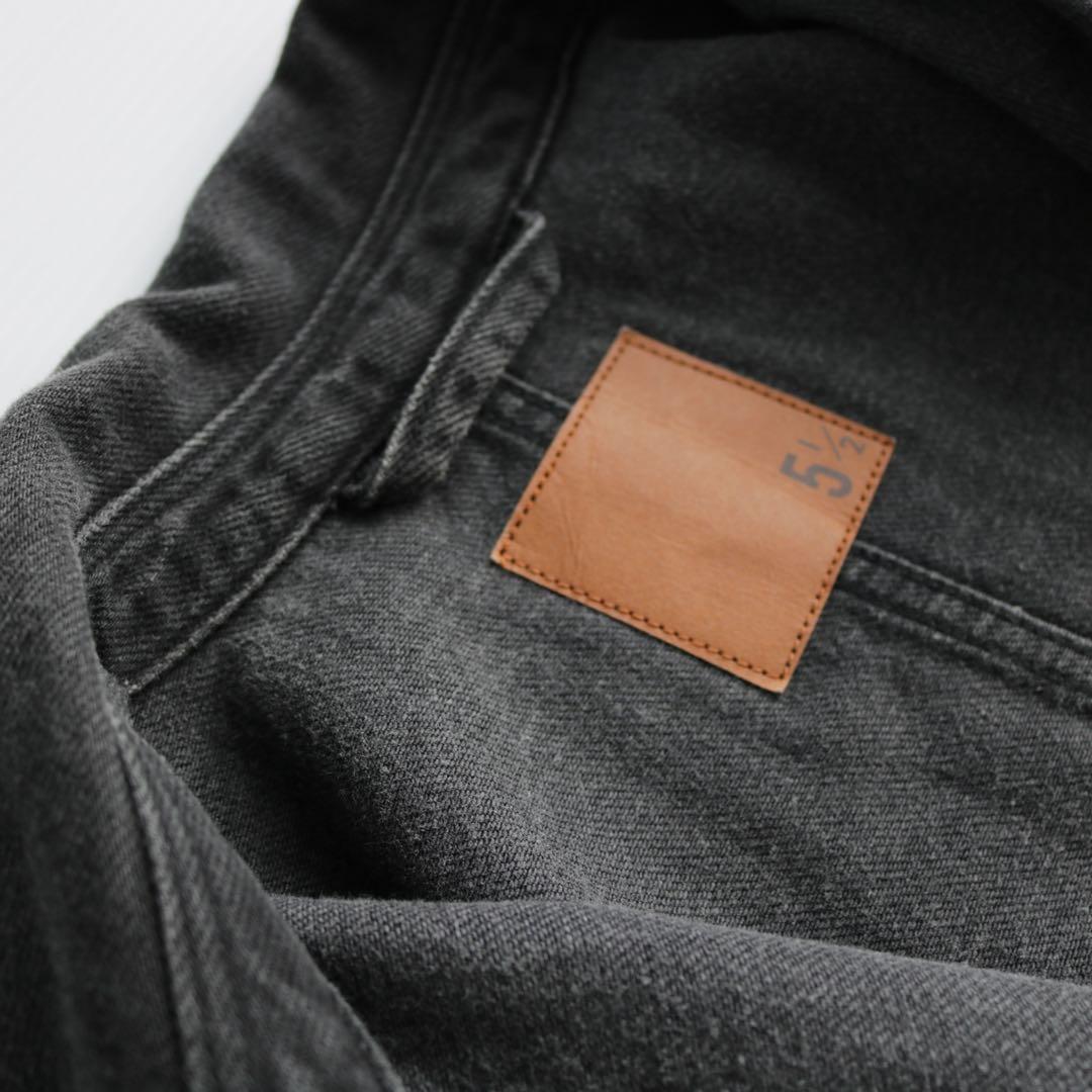 スピックアンドスパン オーバーサイズ デニムロングシャツ 黒 羽織り ゆったり