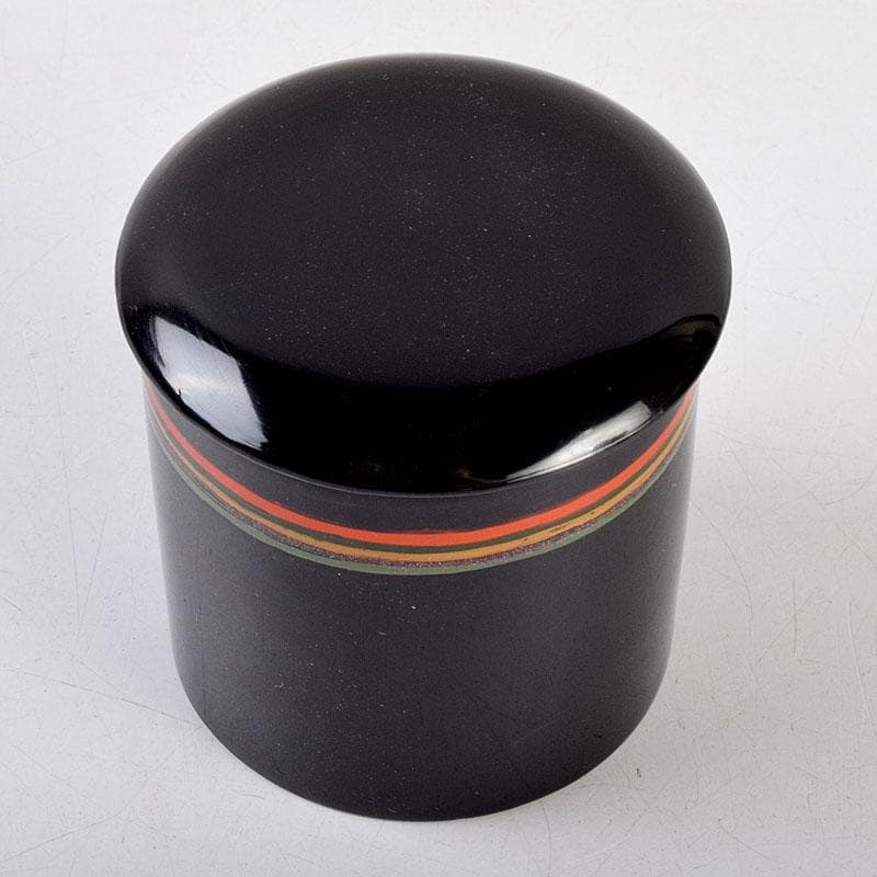 茶道具　黒漆　茶器　時代箱　V　8814