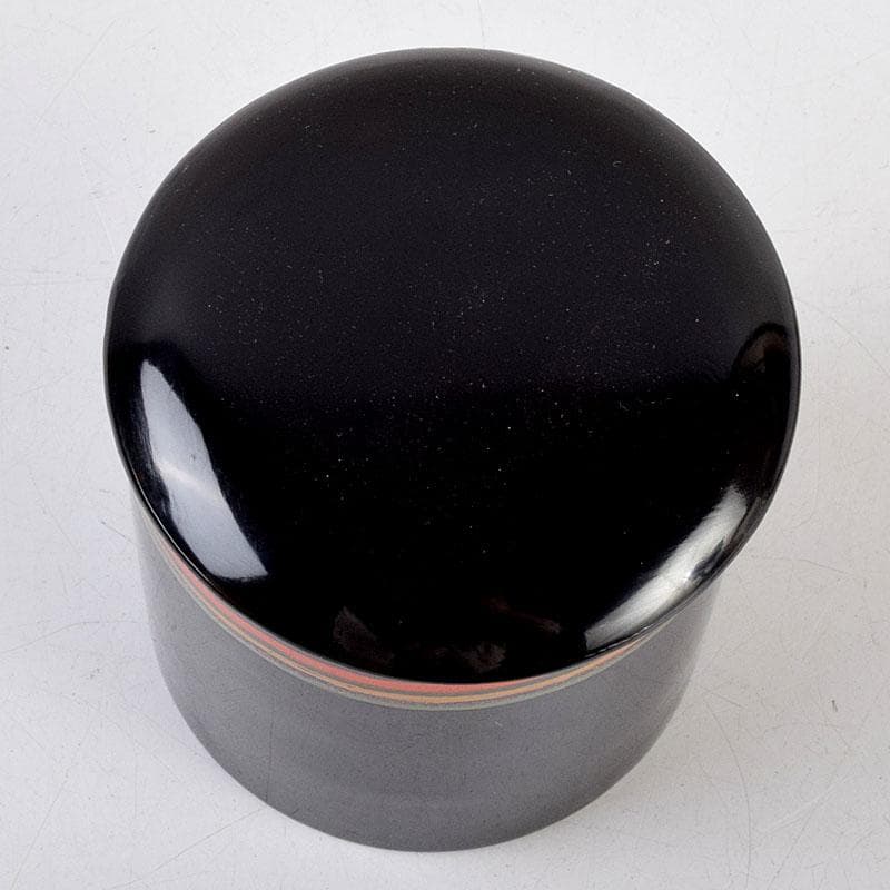 茶道具　黒漆　茶器　時代箱　V　8814