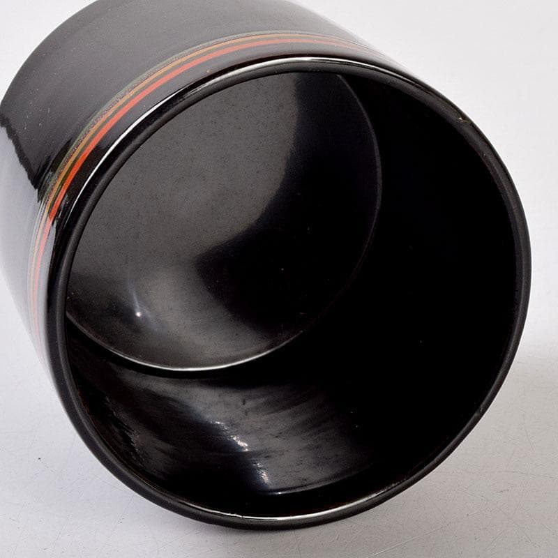 茶道具　黒漆　茶器　時代箱　V　8814