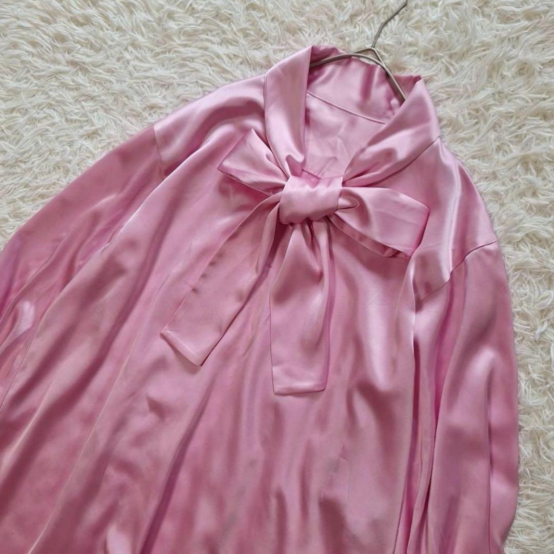 専用✨タグ付✨ルフィル 定価3.9万 現行品 クラシックサテンブラウス ピンク