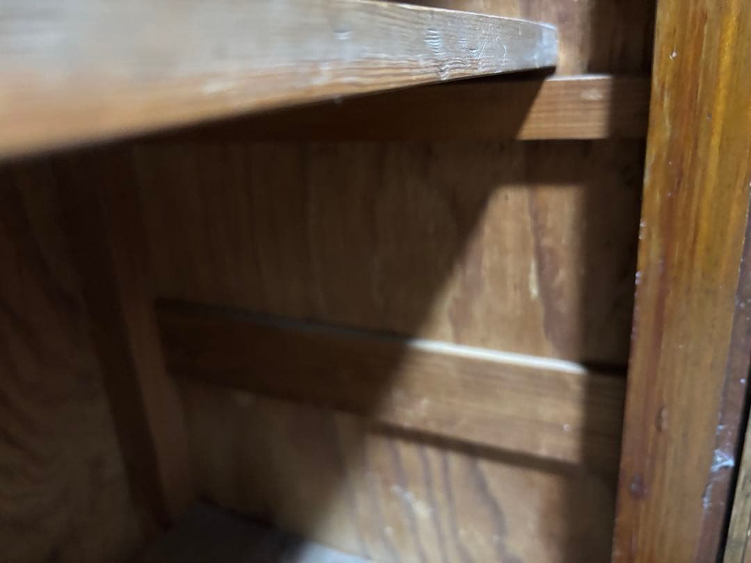 古家具　アンティーク　ガラス戸収納棚 飾り棚　商品棚