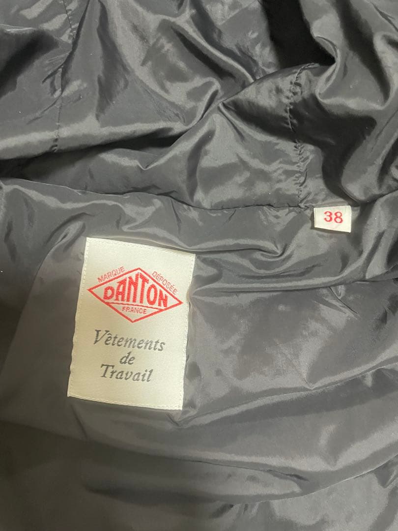 ダントン　DANTON ミドルダウンフードジャケット　サイズ38