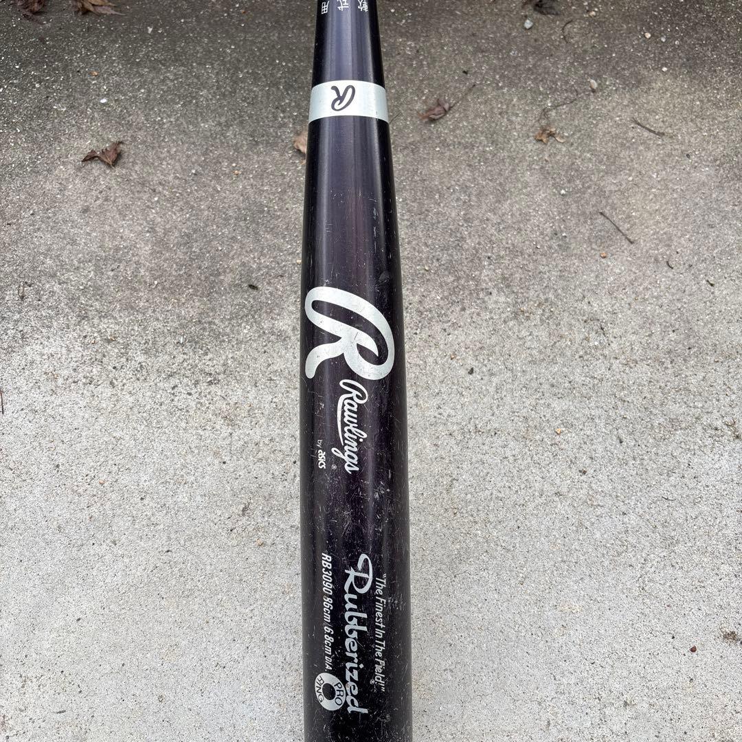 Rawlings Rubberized 軟式バット 黒