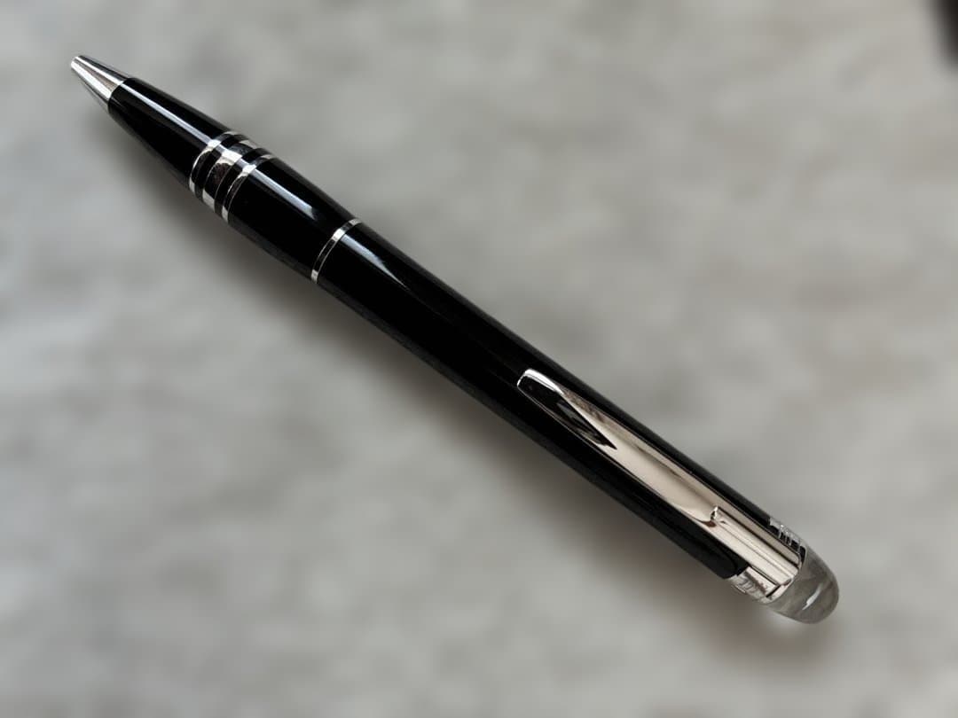 ◾️美品◾️モンブランスターウォーカーボールペン◾️ミッドナイトブラック◾️新品リフィル