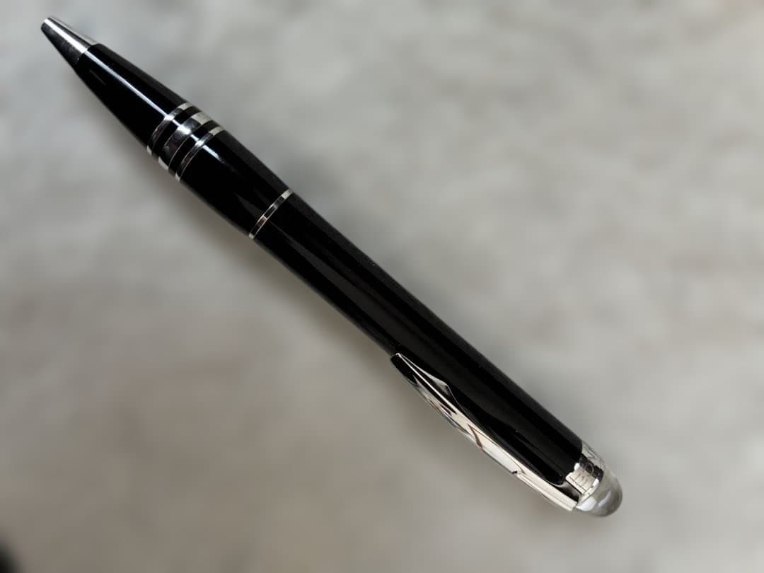◾️美品◾️モンブランスターウォーカーボールペン◾️ミッドナイトブラック◾️新品リフィル