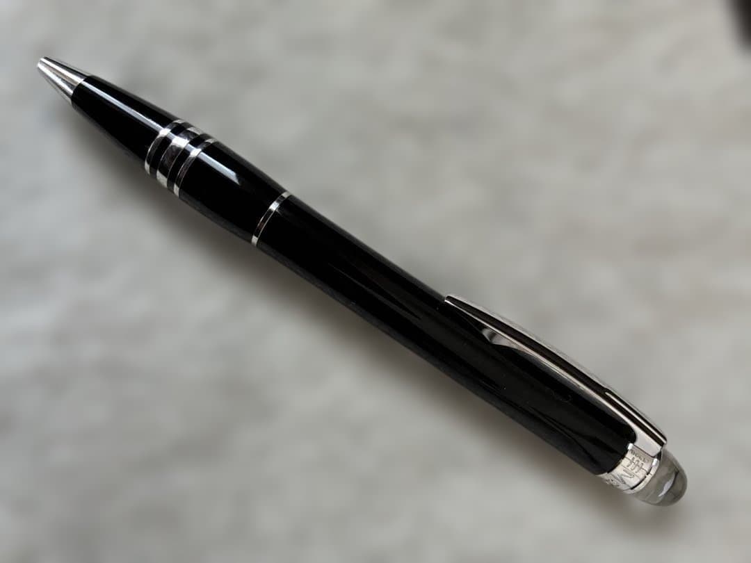 ◾️美品◾️モンブランスターウォーカーボールペン◾️ミッドナイトブラック◾️新品リフィル