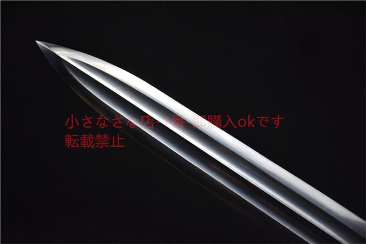 木柄竜胆亮銀槍白金 古兵器 武具 刀装具 日本刀 模造刀