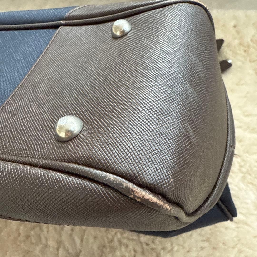 PELLE MORBIDAトートバッグ ネイビー　ペッレモルビダ