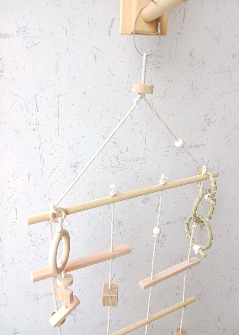 9　インコ　吊り下げアスレチック(大)　ブランコ　止まり木